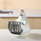 Iron Wire Baskets, Hen Ornament, Metal Household Container Chicken Design