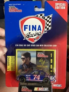 1/64 Scale Die Cast Stock Car With Collector Card, Randy Lajoie, NASCAR - Picture 1 of 2
