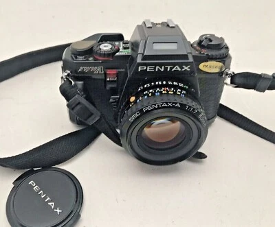 Pentax Program A Black camera body with 50mm F1.7 A lens - Image 1 of 4