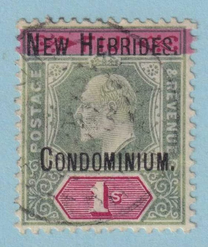 BRITISH NEW HEBRIDES 6 USED - NO FAULTS EXTRA FINE! - PQA Cover