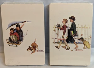 Norman Rockwell Spielkarten - Neu Sealed Decks 2er Set - Trump Spielkarten - Bild 1 von 6