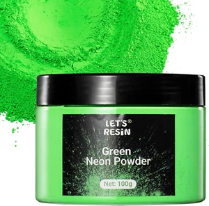 Neon Pigment Powder,100g Green Fluorescent Powder,Mica Powder for Epoxy Resin,Na - Picture 1 of 6