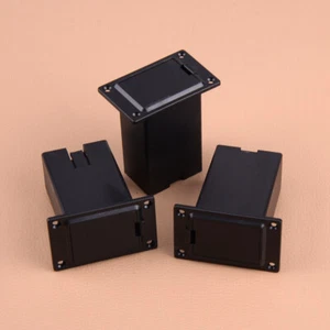 3x 9V Batteriehalter Fall Batteriefachdeckel Set für Gitarre Bass Pickup schwarz - Picture 1 of 4