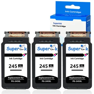 PG-245XL Black 3Pk Inks For Canon PIXMA iP2820 MG2420 MG2520 MG2522 MG3022 MX490 - Picture 1 of 12