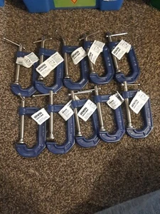 10 New Irwin Quick-Grip C-Clamp 2 Inches Opening - Picture 1 of 2
