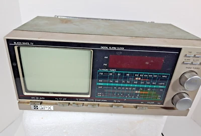 GPX 5" Portable Black & White Portable TV AM / FM Radio Model TV2 - Image 1 of 4