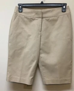 Halogen Taylor Fit Stretch Khaki Bermuda Walking Shorts Women’s Size 6 NEW $59 - Picture 1 of 6