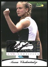 2010 Ace Authentic Aces #41 Anna Chakvetadze Autograph /85