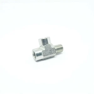 Steel Street Tee Fitting 1/8" NPT Male Female Fuel Air Oil Splitter FasParts - Picture 1 of 6