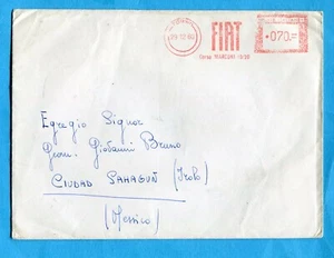 AM ROSSE - 1960 TORINO- FIAT…£.70 su B medio formato per il MESSICO  (227009) - Picture 1 of 2