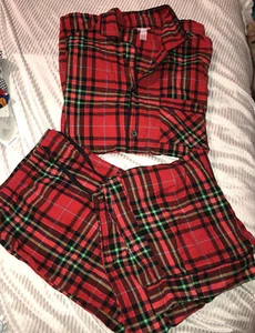 wondershop men two piece pant pajama set PJ set Tall Size XL cotton plaid - Picture 1 of 3