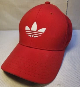 RETRO ADIDAS UNISEX ADJUSTABLE RED HAT - Picture 1 of 12