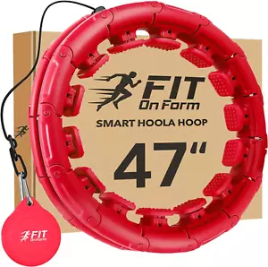 Infinity Weighted Hula Fit Hoop Adult Weight Loss 2in1 Smart Fitness Exercise - Picture 1 of 9