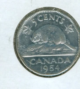 MONETA NICHEL CANADA 1954--SCELTA NON CIRCOLATA - Foto 1 di 2