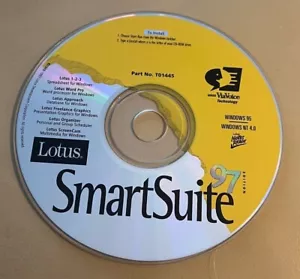 Lotus SmartSuite 97 - WordPro, 123, Organizer, Freelance, Approach) WIN 95/NT CD - Bild 1 von 1