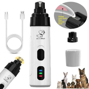Pet Dog Cat Nail Claw Grooming Grinder Trimmer Electric Nail File Tool Cutter UK - Picture 1 of 13