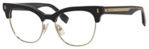 NEW AND AUTHENTIC FENDI FF 0163-VJG FOR WOMEN BLACK AND GOLD - Picture 1 of 1