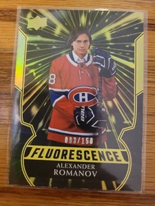 2020-21 Upper Deck Fluorescence Gold 93/150 Alexander Romanov F-AR - Picture 1 of 2