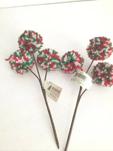 2 scelte natalizie rosso verde bianco filato fiori/composizione floreale - Foto 1 di 5