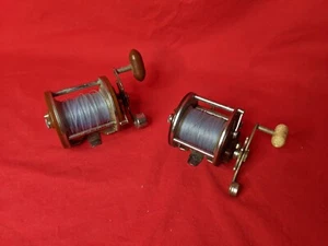 Lot (2) Vintage Penn Fishing Reels USA - Picture 1 of 5