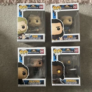 Paquete Funko Pop, Marvel Thor Ragnarok 240 242 Loki 244 Valkyrie 245 Heimdall X4 - Imagen 1 de 5