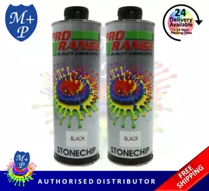 Pro Range schwarzer Steinchip 2 x 1 Liter überlackierbar lackierbar - Bild 1 von 2