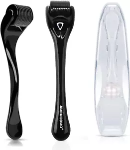 Derma Roller Kit for Hair and Beard Growth 540 Micro REAL SILVER Needles 0.3Mm a - Picture 1 of 7