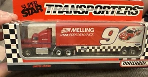 1992 Matchbox Super Star Nascar Transporters BILL ELLIOTT #9 Melling Diecast - Picture 1 of 2