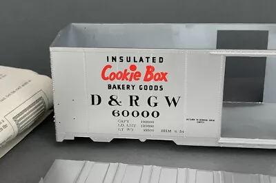 O Intermountain 1937 AAR  Boxcar Kit Rio Grande Cookie Box #60000 Kit NIB! O2359 - Image 1 of 4