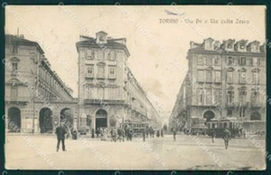 Torino Città Via Po Tram Via della Zecca cartolina MZ7998 - Imagen 1 de 2