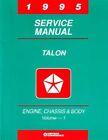 1995 Eagle Talon Shop Service Repair Manual Book Engine Drivetrain Electrical