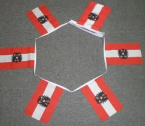 AUSTRIA CON CRESTA 6 metros Bunting 19 pies 20 banderas - Imagen 1 de 1