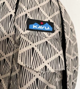 Kavu Rope Sling schwarz/beige Diamant Tribal geometrische Umhängetasche/Geldbörse gebraucht, in einwandfreiem Zustand - Bild 1 von 15