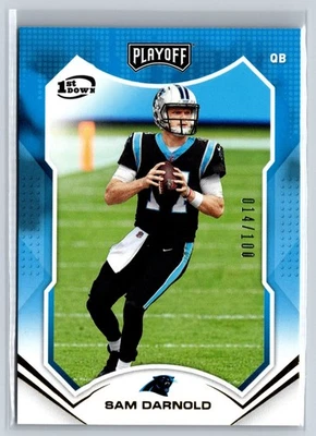 2021 Panini Playoff #157 Sam Darnold 1st Down #/100 - Image 1 of 2