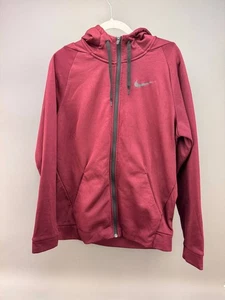 Nike Herren weinrot rot Full Zip Dri-Fit Hoodie Größe M - Bild 1 von 3