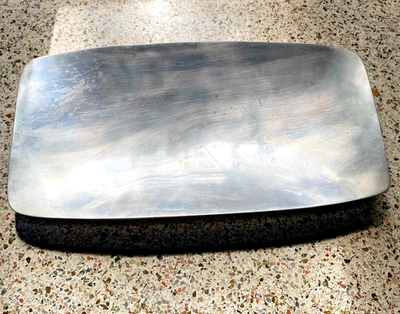 AMPLE "MARUPA" Platter 18.5" x 9.75" SILVER ALLOY VINTAGE TABLE DECOR by NAMBÉ - Image 1 of 4