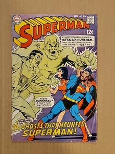 Superman #214 Neal Adams cover DC 1969 VG - Bild 1 von 2