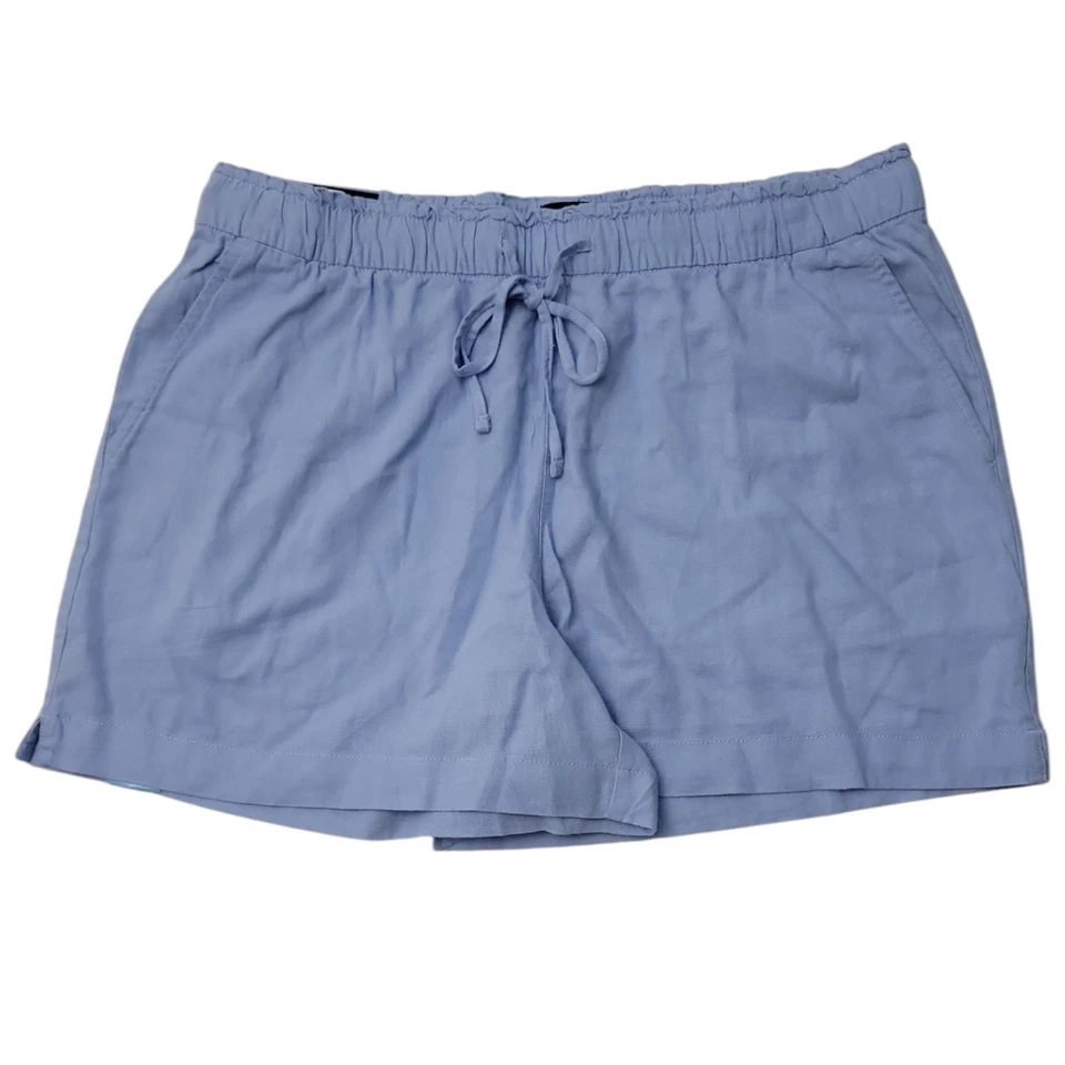Gap Women's Linen Pull on Short Size Extra Large Blue