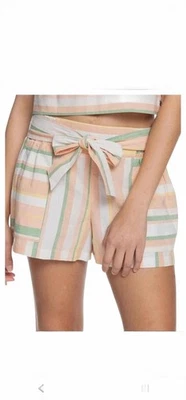 Pantalón Corto Roxy Para Mujer Pasado Medianoche Blancanieves Soñar Talla Grande Rayas Foto 1 de 4