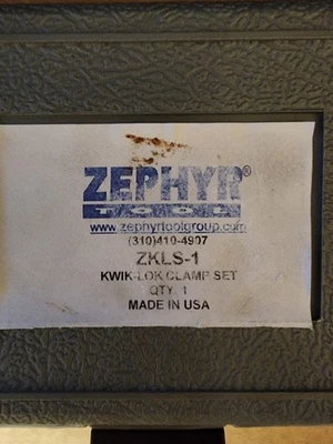 Zephyr Tool Kwik Lok Clamp Set  ZKLS-1 - Image 1 of 2
