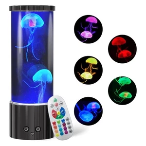 Jellyfish Lamp, LED Jellyfish Tank Table Lamp with Remote Control,17 Color Ch... - Picture 1 of 6