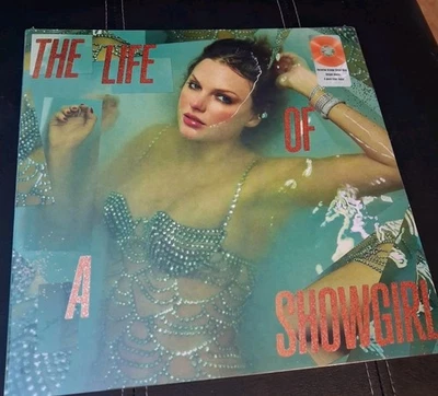 Taylor Swift The Life of a Showgirl Portofino Orange Glitter Vinyl LP New - Image 1 of 4
