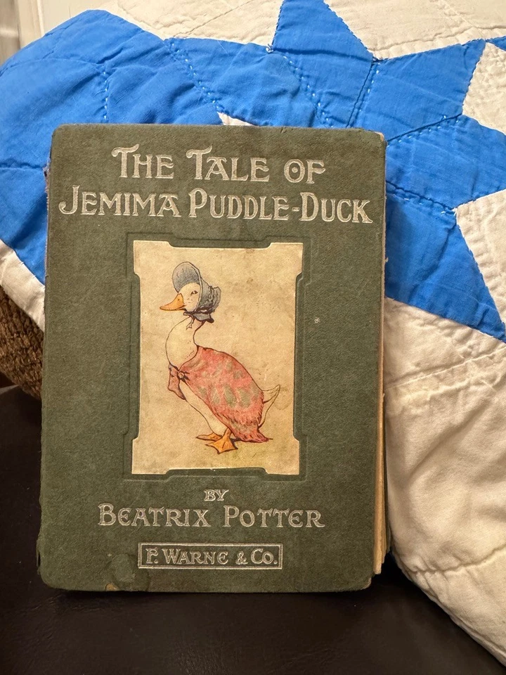 The Tale Of Jemima Puddle Duck By Beatrix Potter 1908 Antique First Edition Book Foto 1 de 4