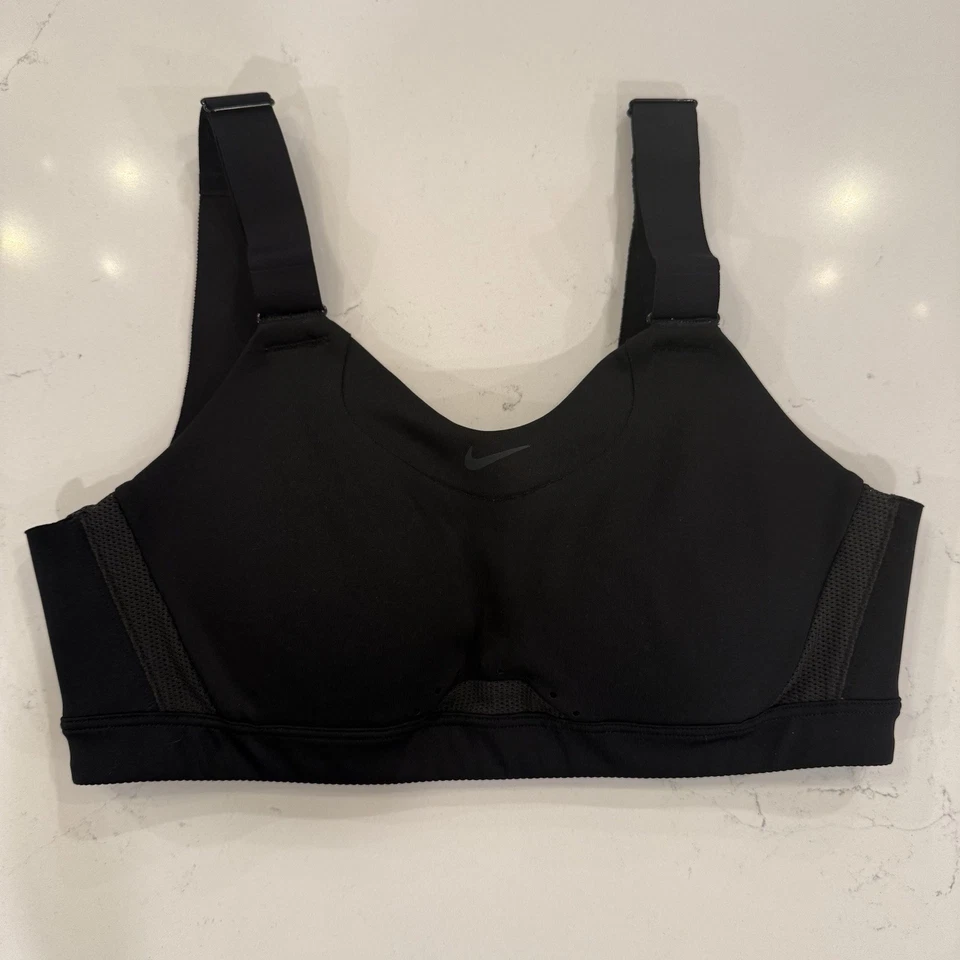 Nike Small Alpha High-Support Sports Bra Black Adjustable Padded Active Gym - Image 1 of 4