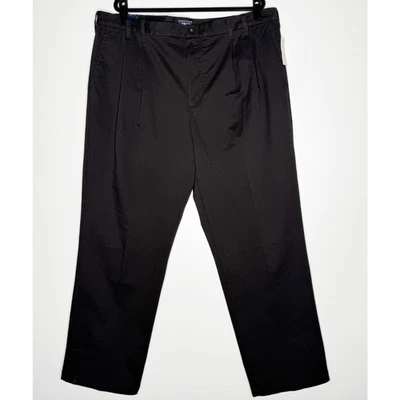 Nuevos pantalones Izod Performance SportFlex plisados sin hierro grandes altos para hombre talla 44 x 34 L Foto 1 de 4