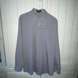 West Point abito esercito camicia abbottonata bianco e nero taglia XL militare NY - Foto 1 di 6