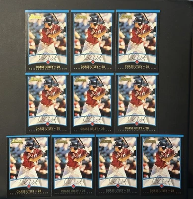 10-2001 Bowman Draft Picks & Prospects Rookies #BDP69 Chase Utley Phillies - Image 1 of 2