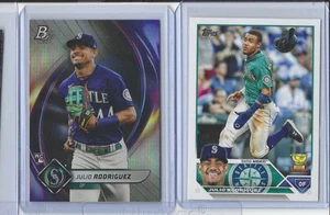2022 Bowman Platinum Julio Rodriguez Rookie Seattle, Topps Gold Cup - Bild 1 von 2