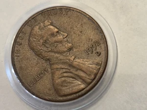 1992D ddo Error Lincoln Cent - Picture 1 of 3