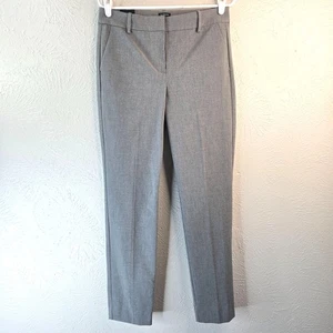 J Crew gerade Anzughose Gr. 6 grau minimalistisch Arbeit Karriere volle Länge Hose - Bild 1 von 13
